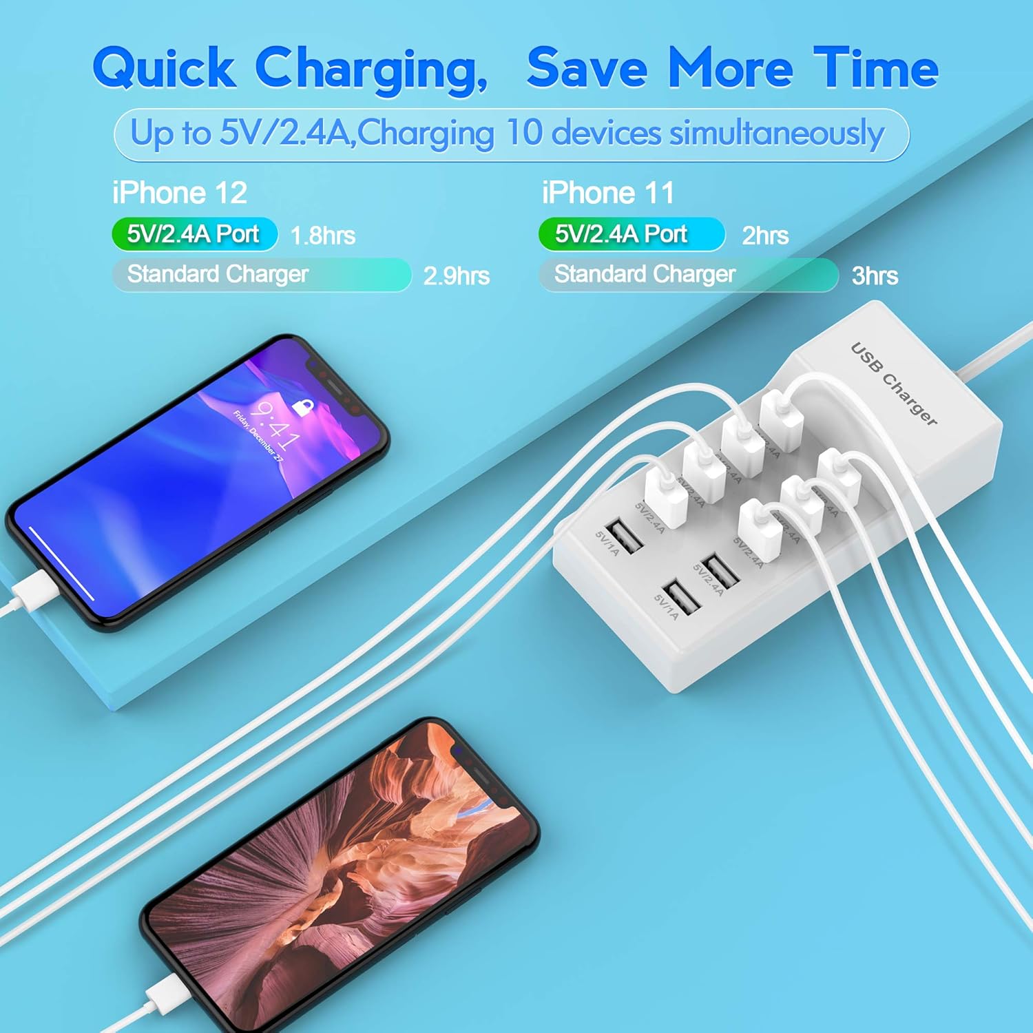 SmartVolt – Der smarte 10-Port-USB-Charger für alle deine Geräte