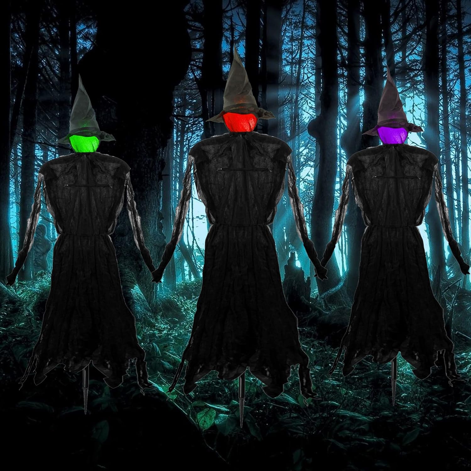 HexaGlow – Set aus 3 leuchtenden Halloween-Hexen!