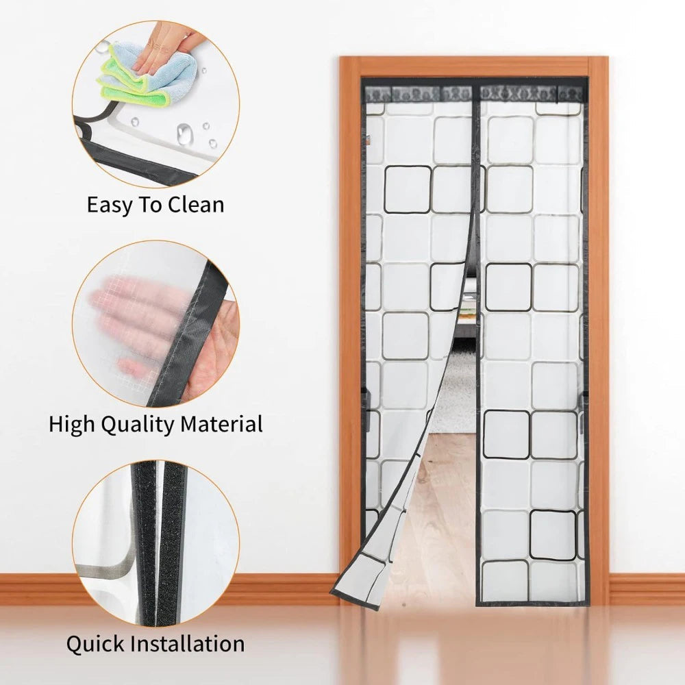 Climora | Thermovorhang für Türen | Magnetisch, Wärmeisolierend | Schützt vor Kälte und Zugluft | Perfekt für Winter und klimatisierte Räume