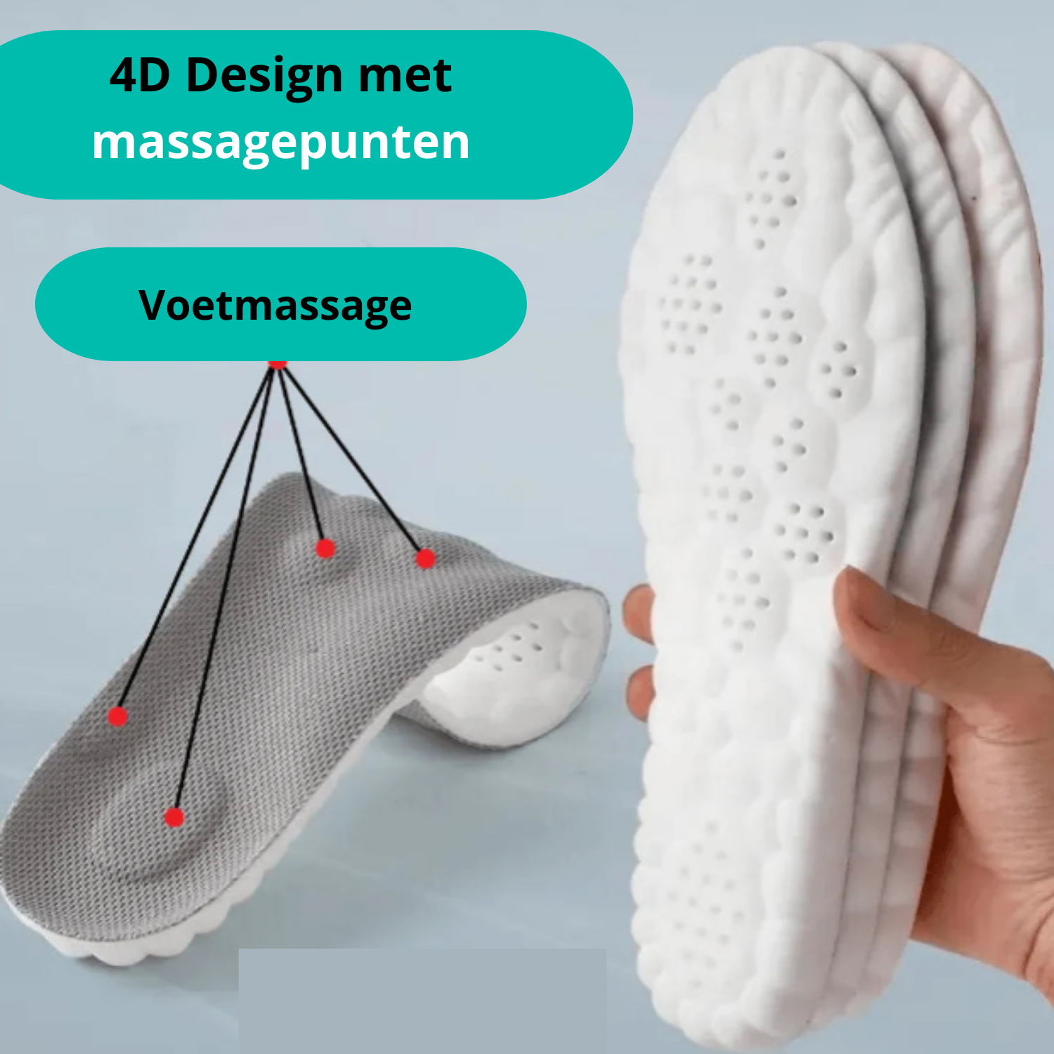FlexiRelief 4D Einlegesohlen | Schmerzlinderung | Fußunterstützung | Für Arbeit & Freizeit