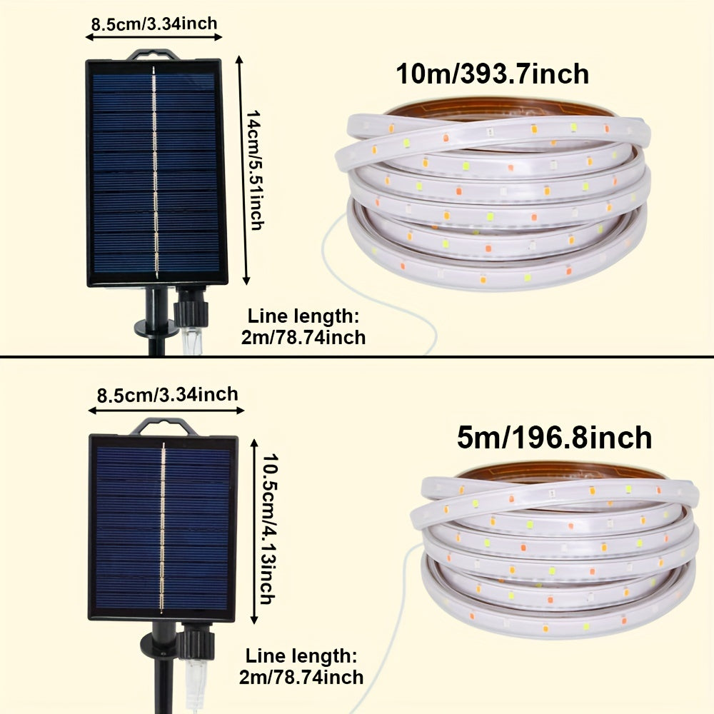LumaFlex Solar LED-Lichterkette | Flexibel & Formbar | Solarenergie | Fernbedienung