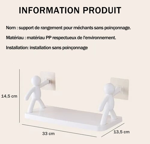 WallBuddy™ – Niedlicher Wand-Organizer mit großer Tragkraft