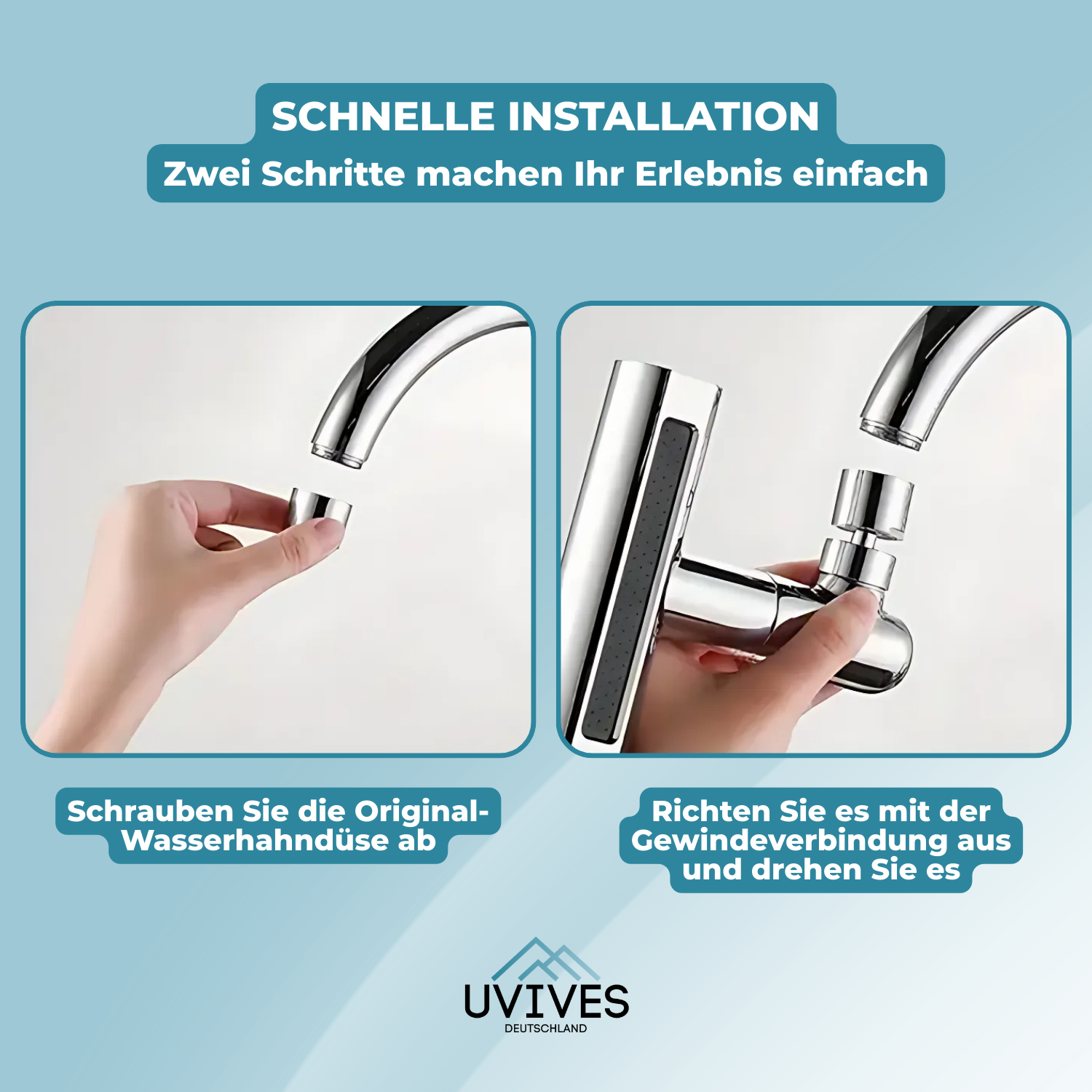 AquaVelvet – Luxuswasserfluss mit Köpfchen!