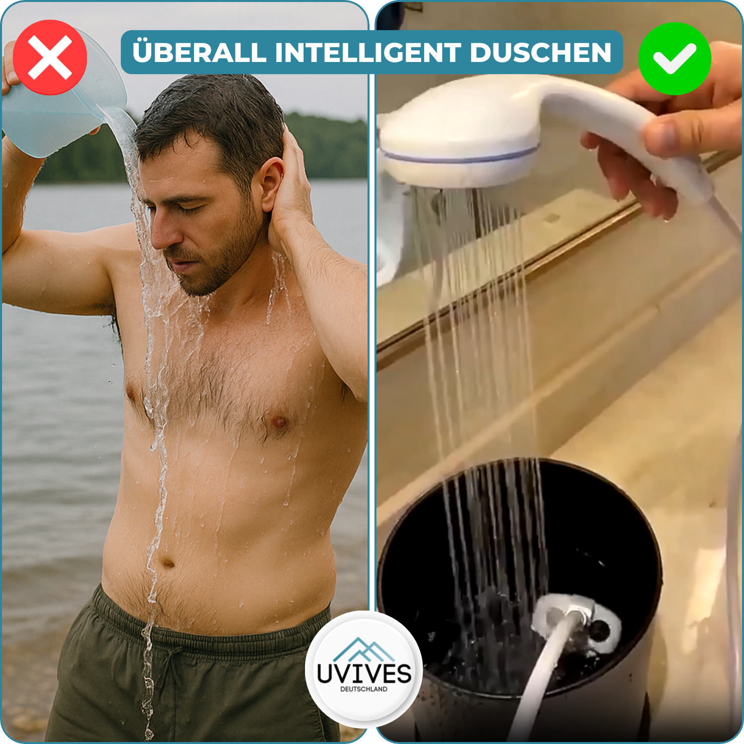 CampShower™ – Duschen wie zuhause, egal wo du bist