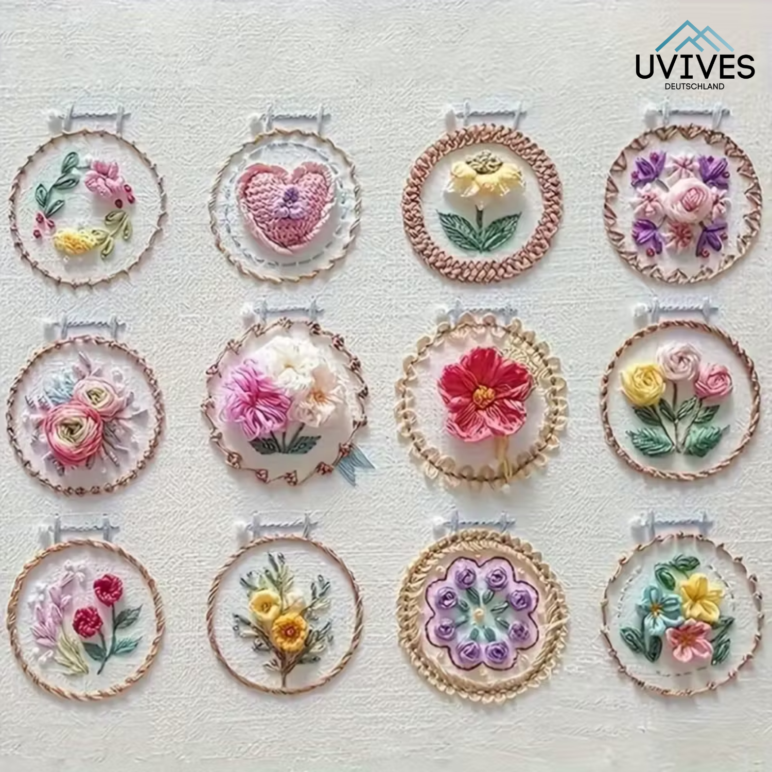 StitchBloom – Blumenstickerei zum Entspannen & Verschönern!