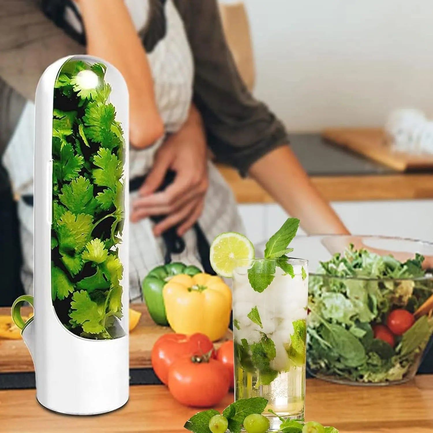 1+1 GRATIS | HerbPod - Frischhaltebehälter für Gemüse und Kräuter [Letzter Tag Rabatt]