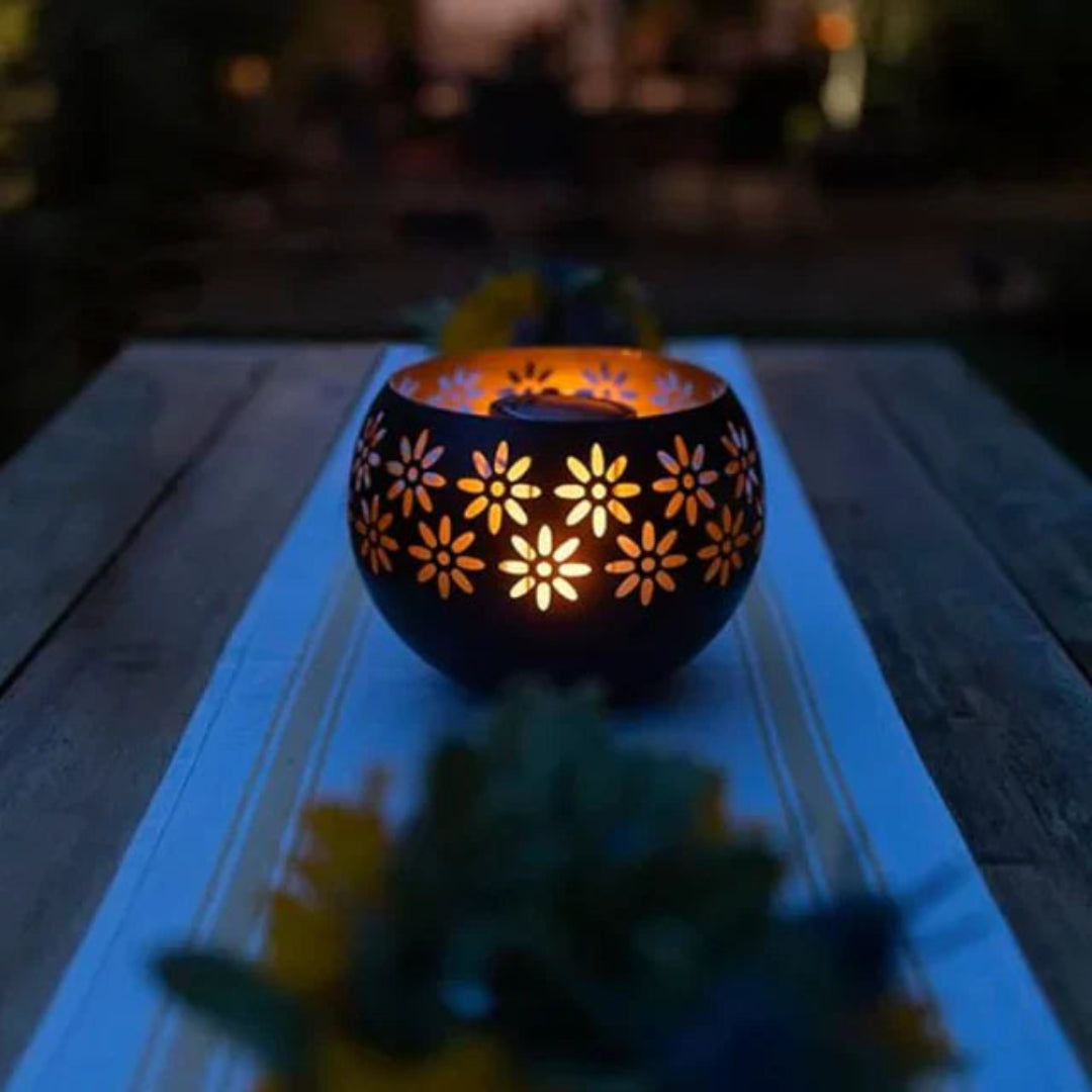 Luminara Blossom LED Kerze | Blütendesign | Sicher & Flackernd | Warmweißes Licht