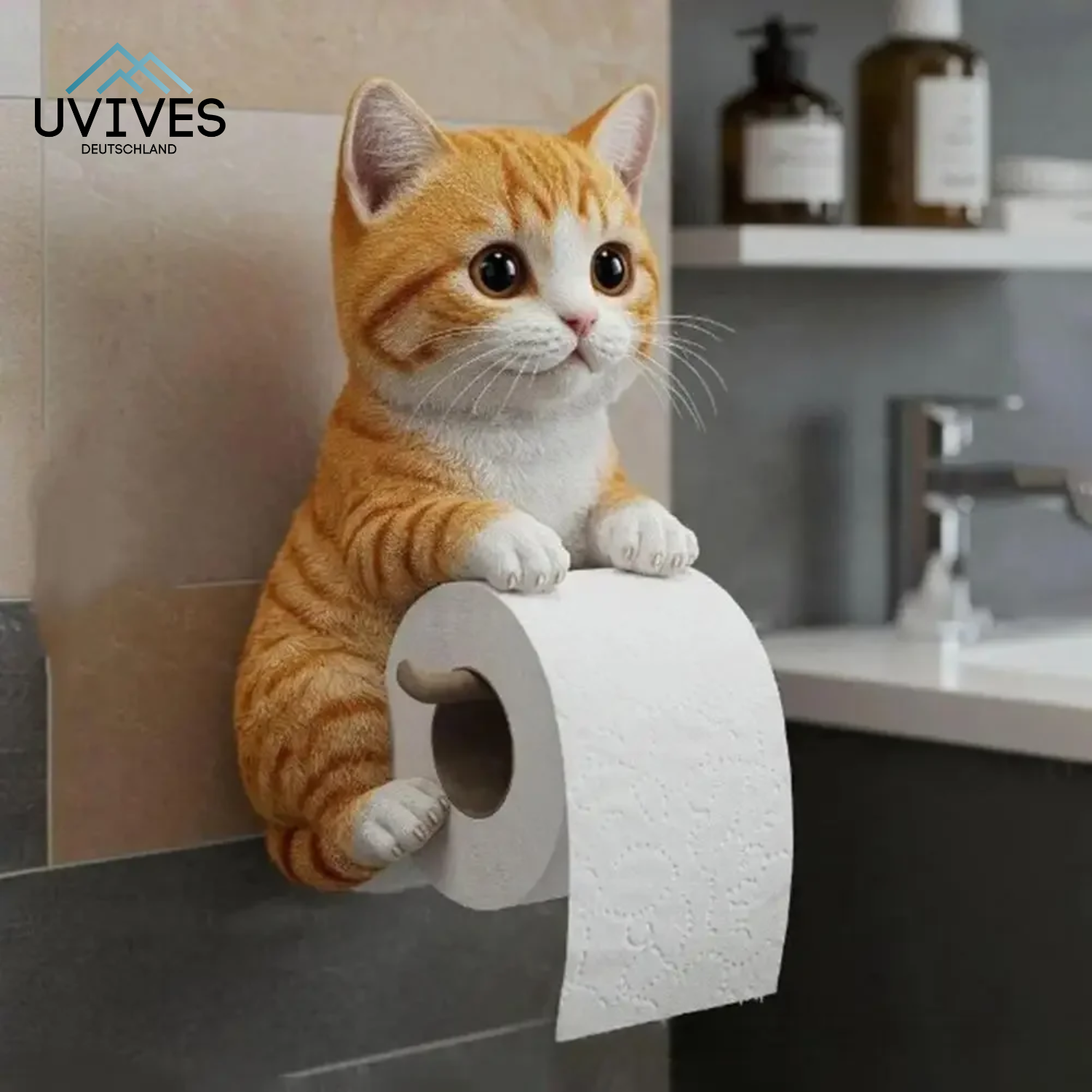 PurrRoll – Der Toilettenpapierhalter mit Katzencharme!