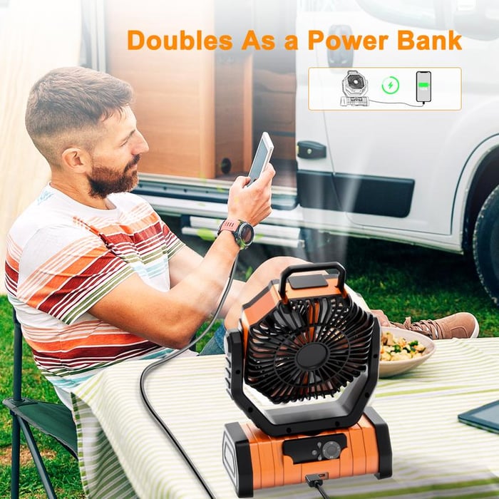 BreezeCamp™ – Die perfekte Kombination aus Ventilator & Campinglicht