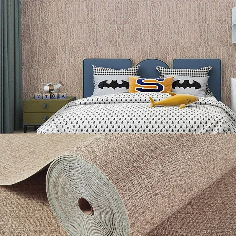 Selbstklebende 3D-Leinen-Tapete von Linovera | Wasserdicht, Schimmelresistent & Stoßdämpfend | Perfekt für Wohnzimmer, Schlafzimmer & Küche