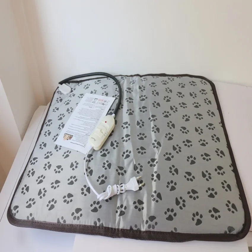 Beheizte Haustiermatte PawTherm | Temperaturregelung & Timer | Wasserdicht und Sicher | Geeignet für Hunde & Katzen