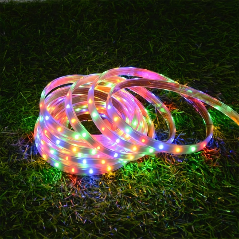 LumaFlex Solar LED-Lichterkette | Flexibel & Formbar | Solarenergie | Fernbedienung