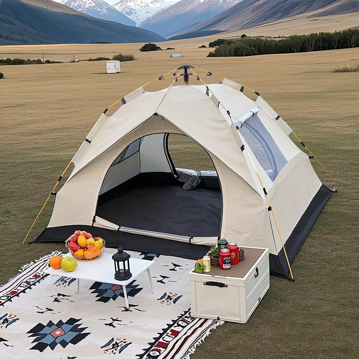 Zeltra PopTent | Sekundenzelt für 2–3 Personen | Wetterfest & Faltbar | Ideal für Outdoor-Abenteuer