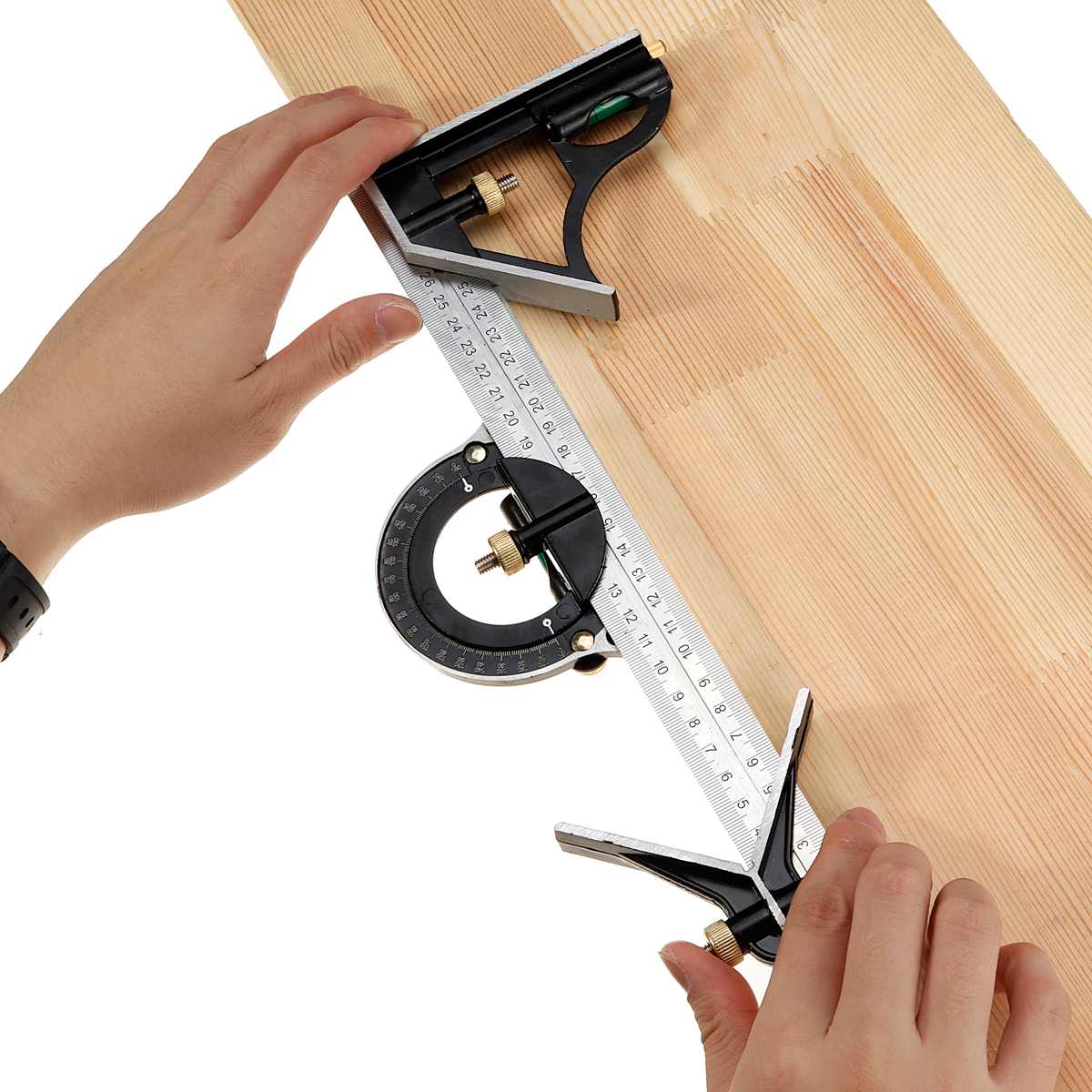 AdjustiRuler - Multifunktionale Kombination aus beweglichem Winkellineal-Set