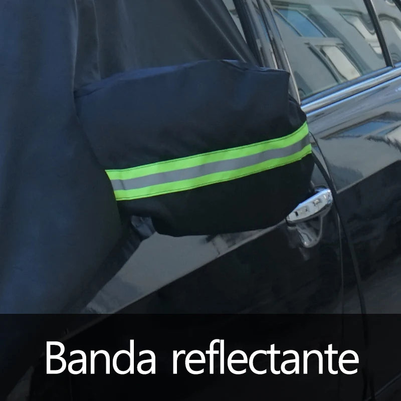 Autoventra | Auto-Windschutzscheibenabdeckung | Ganzjähriger Schutz vor Schnee, Eis, Sonne & Hagel | Wasserdicht und kratzfest | Mit reflektierenden Streifen & Befestigungshaken