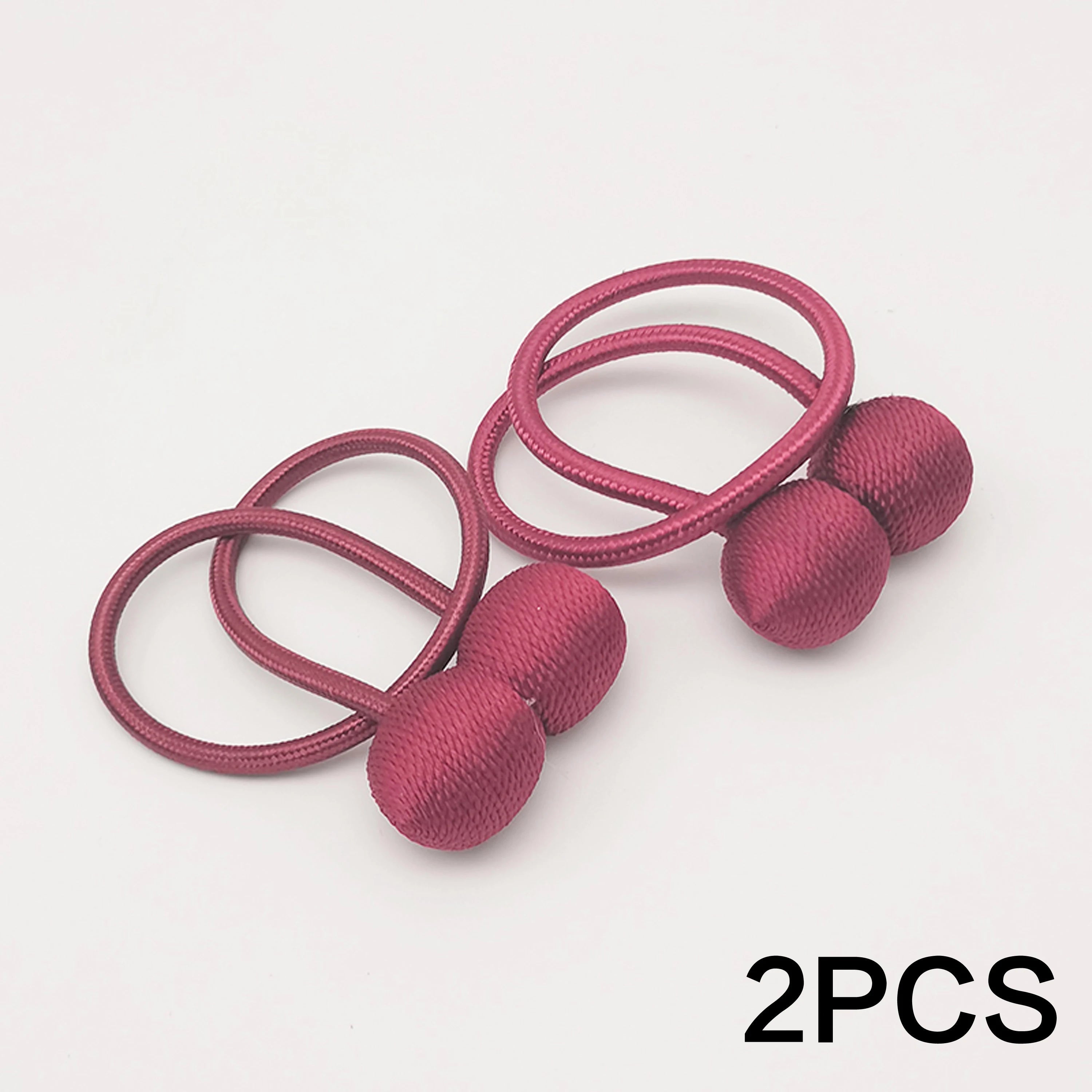 MagnoLuxe Gardinenhalter Set mit 2 Stück | Modernes Design Magnetische Kugel-Gardinenhalter | Flexible Kordelbindungen für Wohnzimmer- und Schlafzimmergardinen