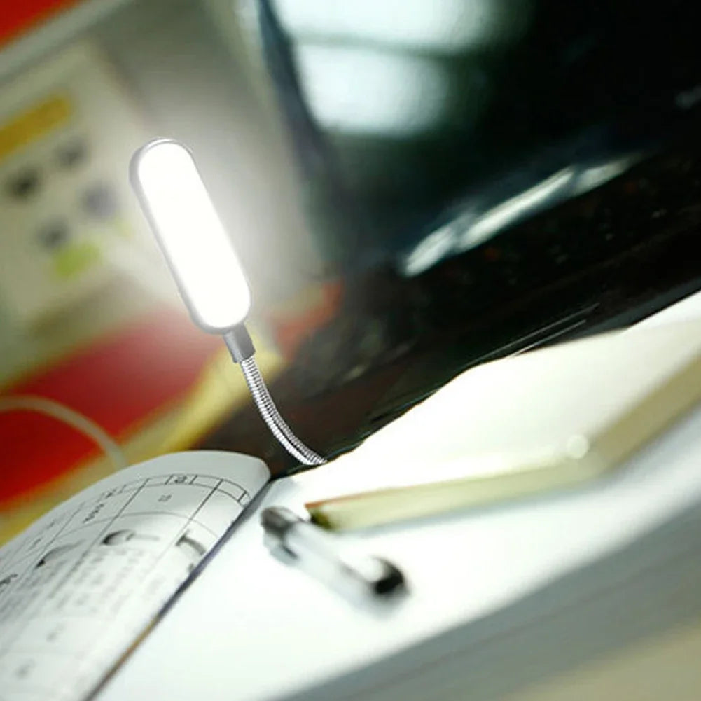 FlexiBeam USB LED Leselampe | Wiederaufladbar & Energiesparend | Flexibler Schwanenhals | Warmweiß & Kaltweiß | Kompatibel mit Laptop, PC & Powerbank