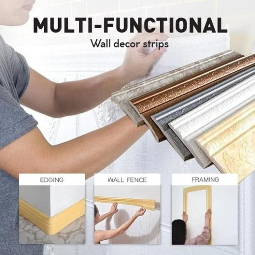 2+2 GRATIS | EcoBorder - 3D-Wandbordüre mit Umweltschutz