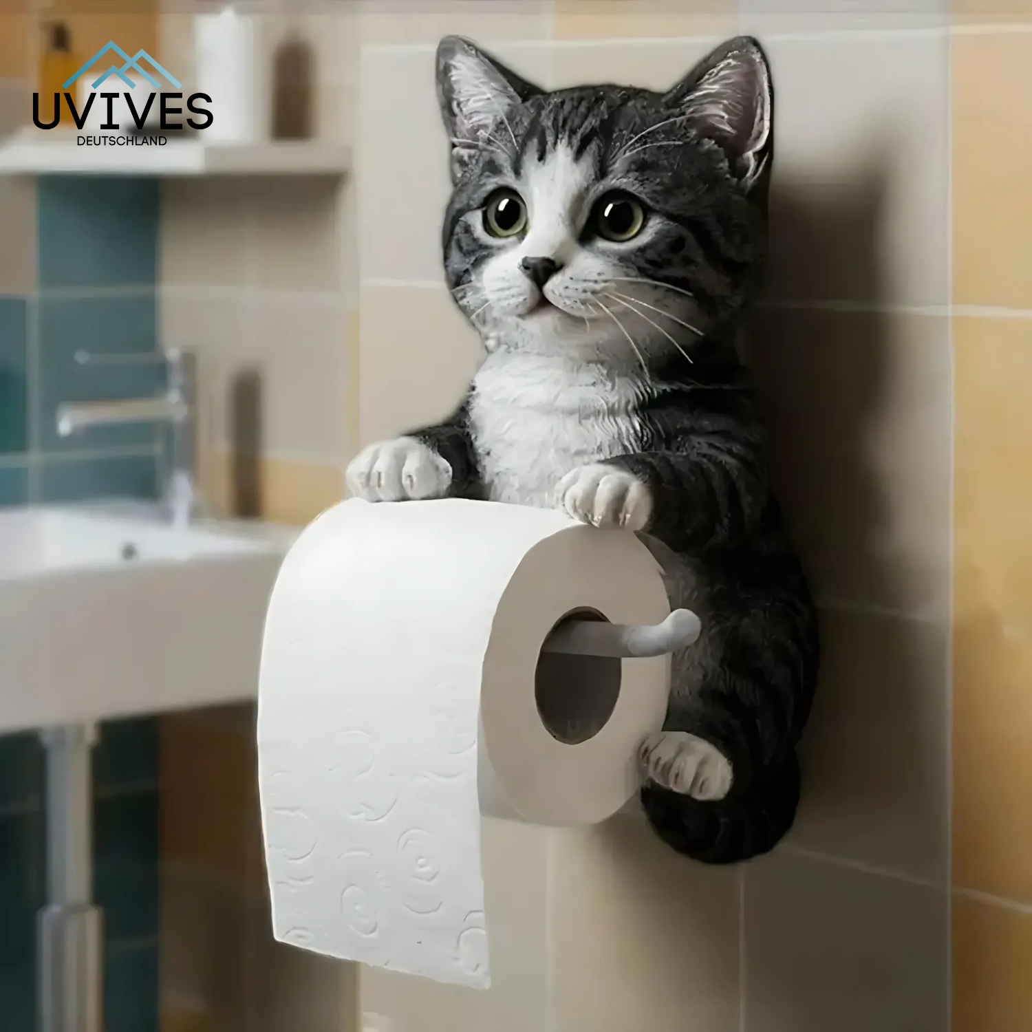 PurrRoll – Der Toilettenpapierhalter mit Katzencharme!