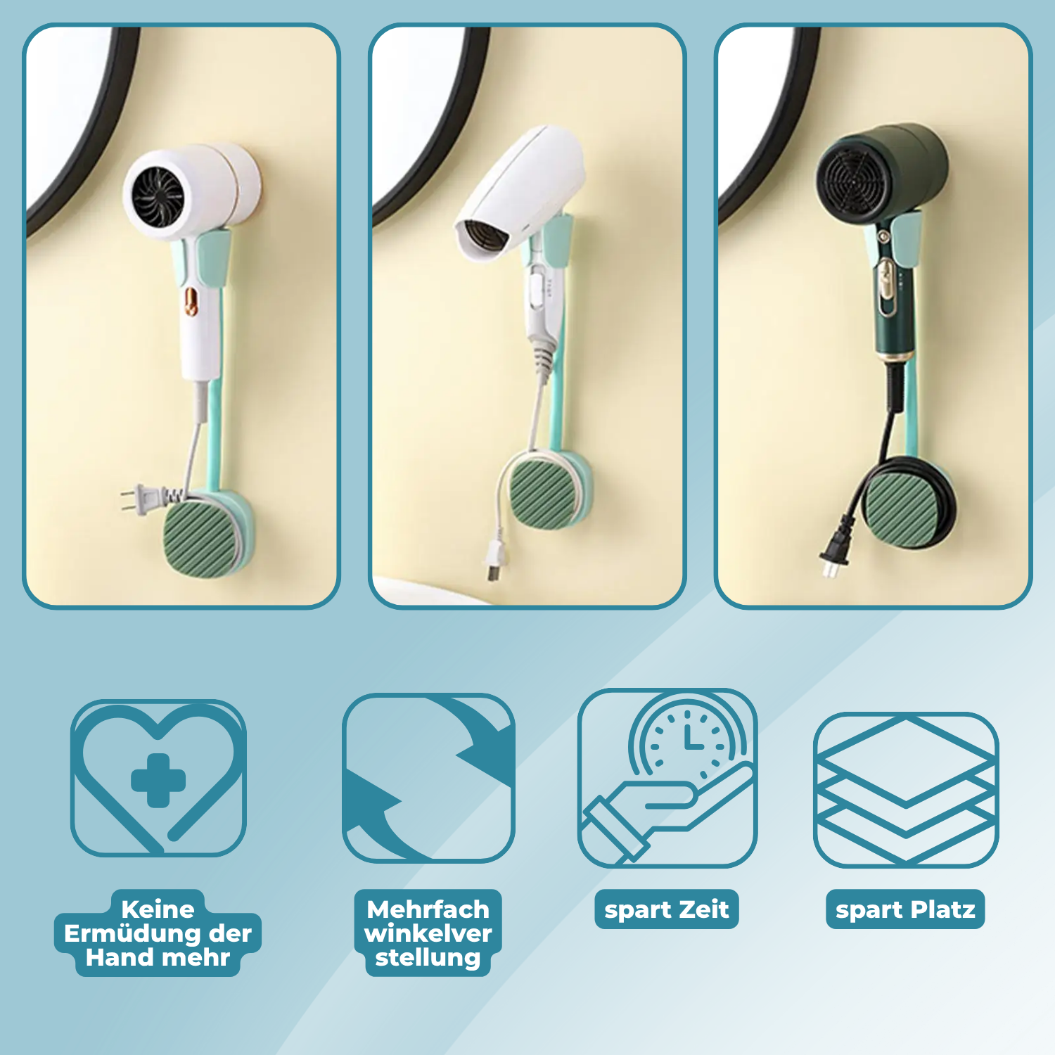 DryGrip – Haare stylen ohne Hände!