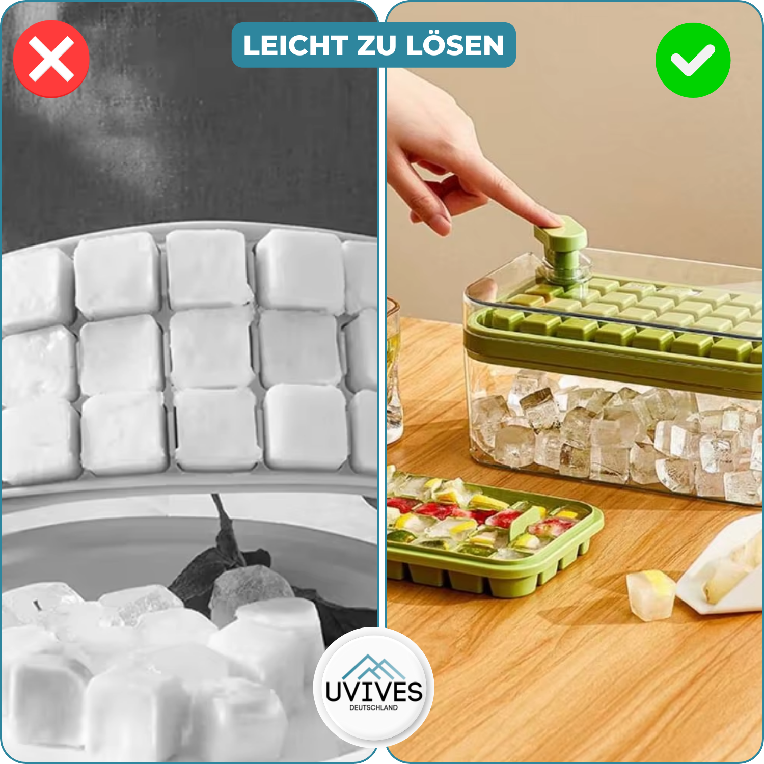 IcePress™ – Perfekte Eiswürfel in Sekunden!