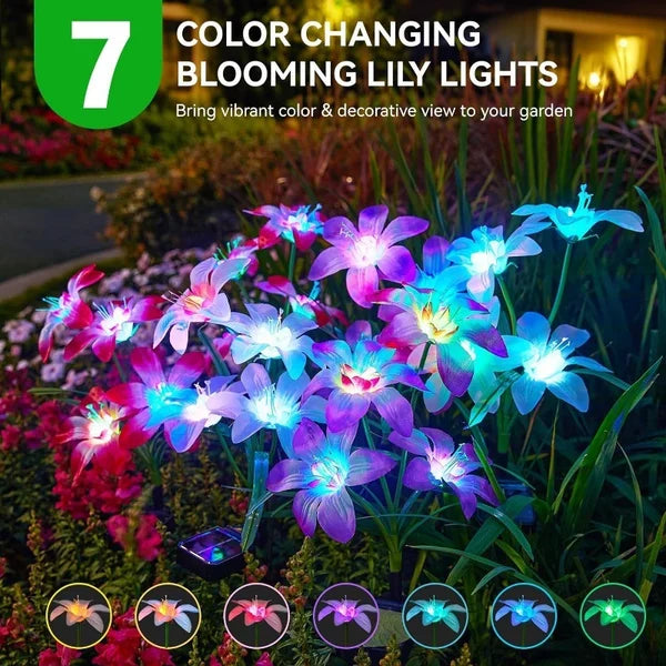 SolarBlossom – Magisches Gartenlicht mit Blütendesign