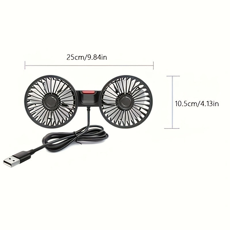 CoolWind Pro | Tragbarer Autolüfter | Flexibel & Leise | USB-Betrieb