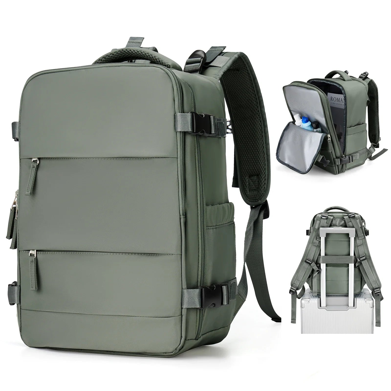 Trekvora Reiserucksack | Wasserdicht & Vielseitig | Laptopfach 15,6" | Nass-Trocken-Trennung