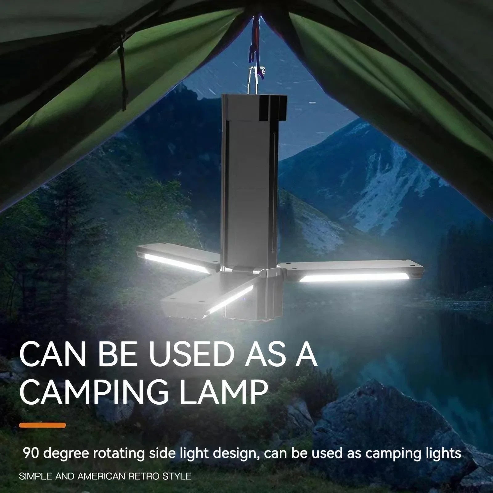 LumiCore Campinglampe | LED & Powerbank | USB-C Ladefunktion | Kompakt & Wasserdicht