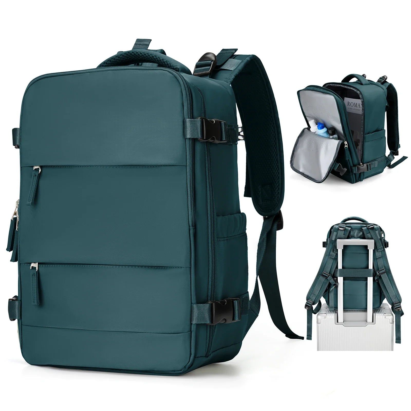 Trekvora Reiserucksack | Wasserdicht & Vielseitig | Laptopfach 15,6" | Nass-Trocken-Trennung