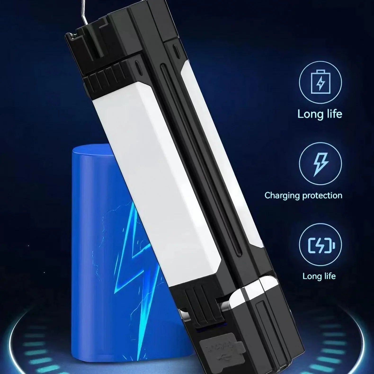 LumiCore Campinglampe | LED & Powerbank | USB-C Ladefunktion | Kompakt & Wasserdicht