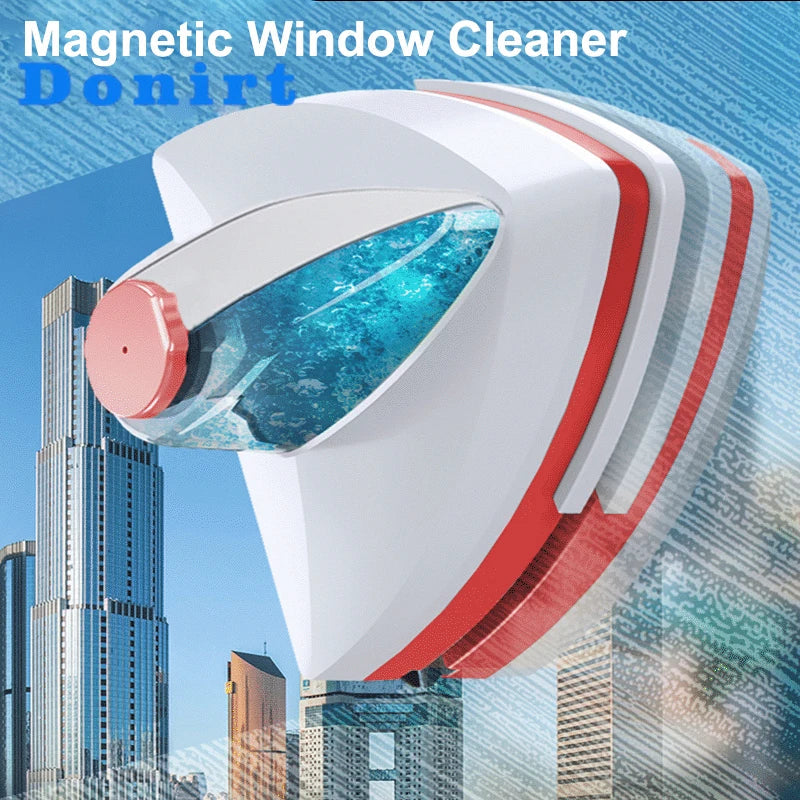 FenestoMag DualClean | Magnetischer Fensterreiniger | Für Verschiedene Glasstärken | Mit Abziehlippe