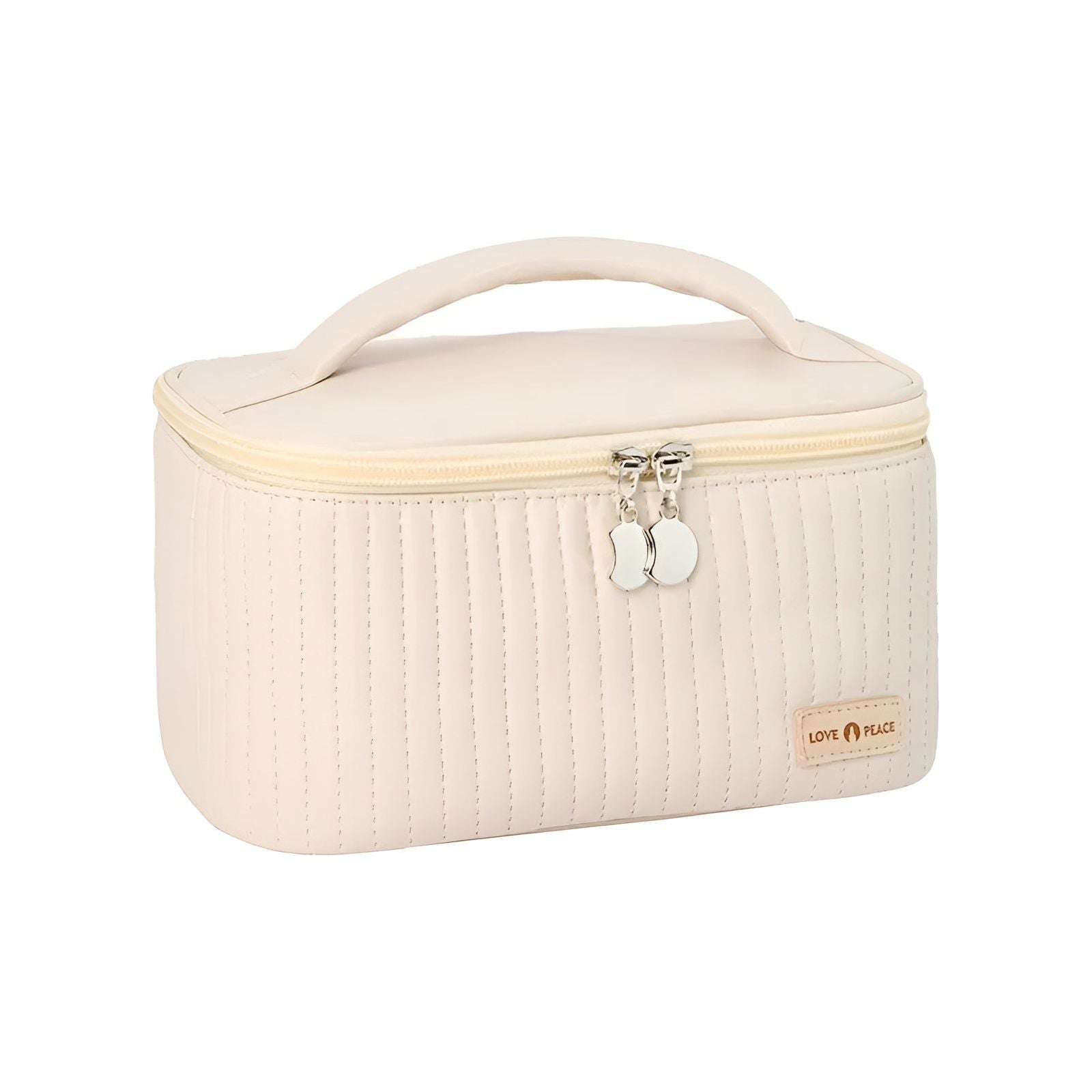 LuxeVoyage Kosmetiktasche | Eleganter Make-up Organizer | Robustes PU-Leder | Reisebereit & Kompakt