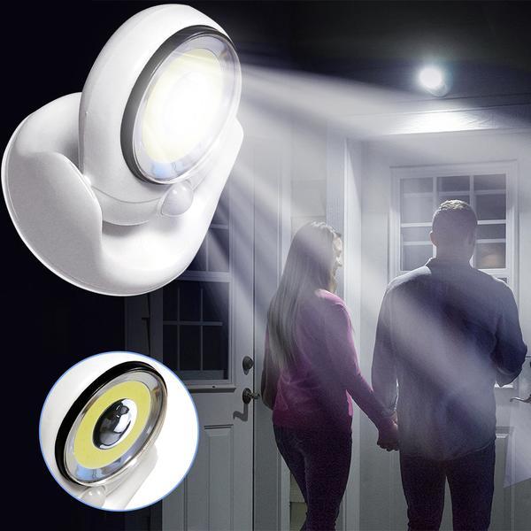 BrightGuard | LED Sicherheitslampe mit Bewegungsmelder | Kabellos & Wetterfest | 450 Lumen