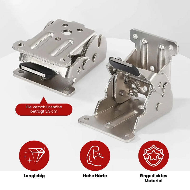 1+1 GRATIS | FixAngle - Selbstverriegelnde 90° Klappscharniere [Letzter Tag Rabatt]