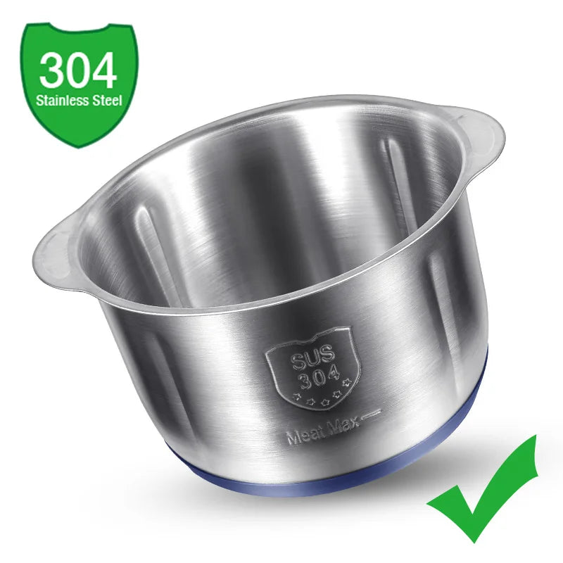 Chefino Mixer | 500W Leistung | 6 Edelstahlklingen | 5 Stufen | 5L Edelstahl
