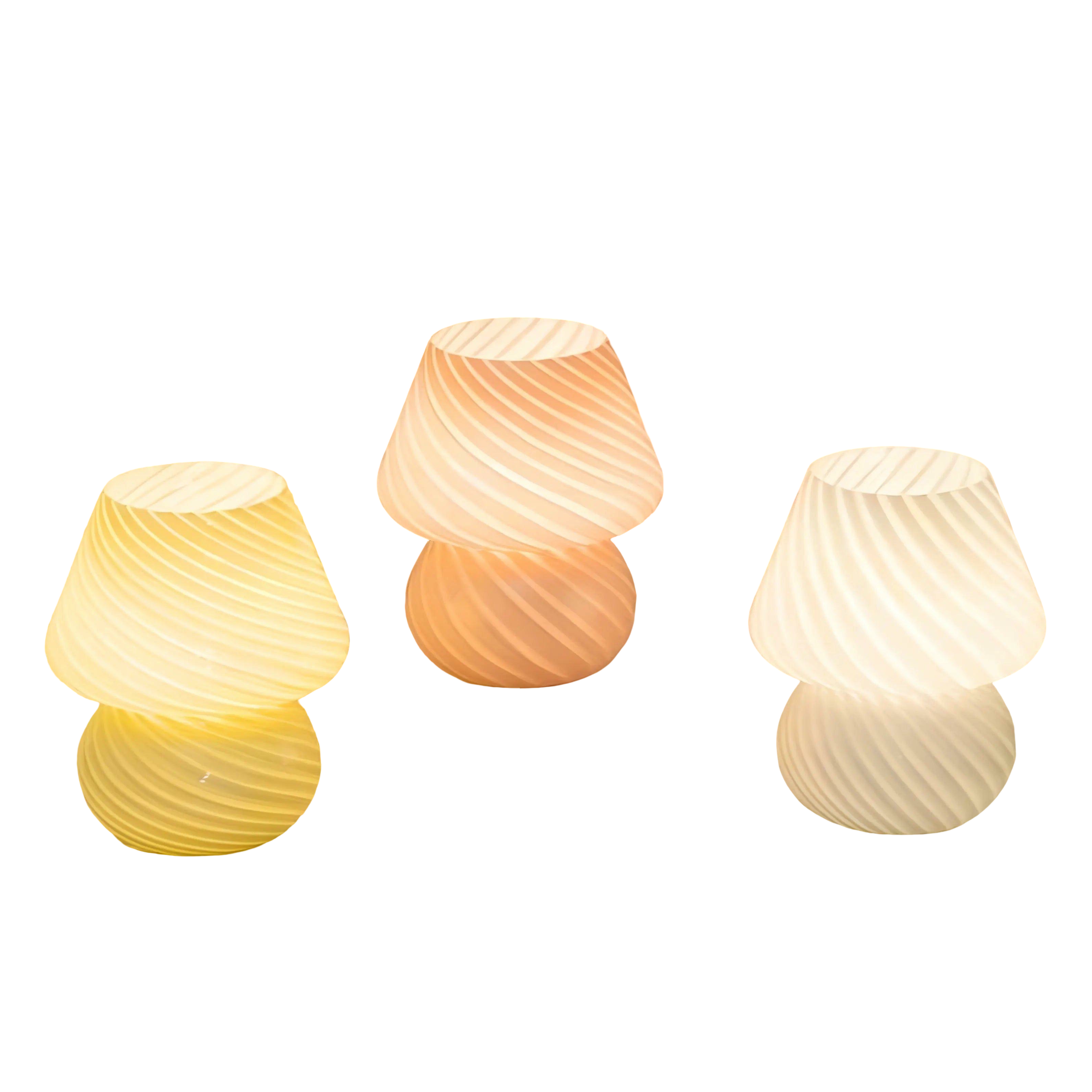 VeraGlow LED Tischlampe | Retro Pilzdesign mit Dimmbarem Licht | 5 Farben & Energieeffizient