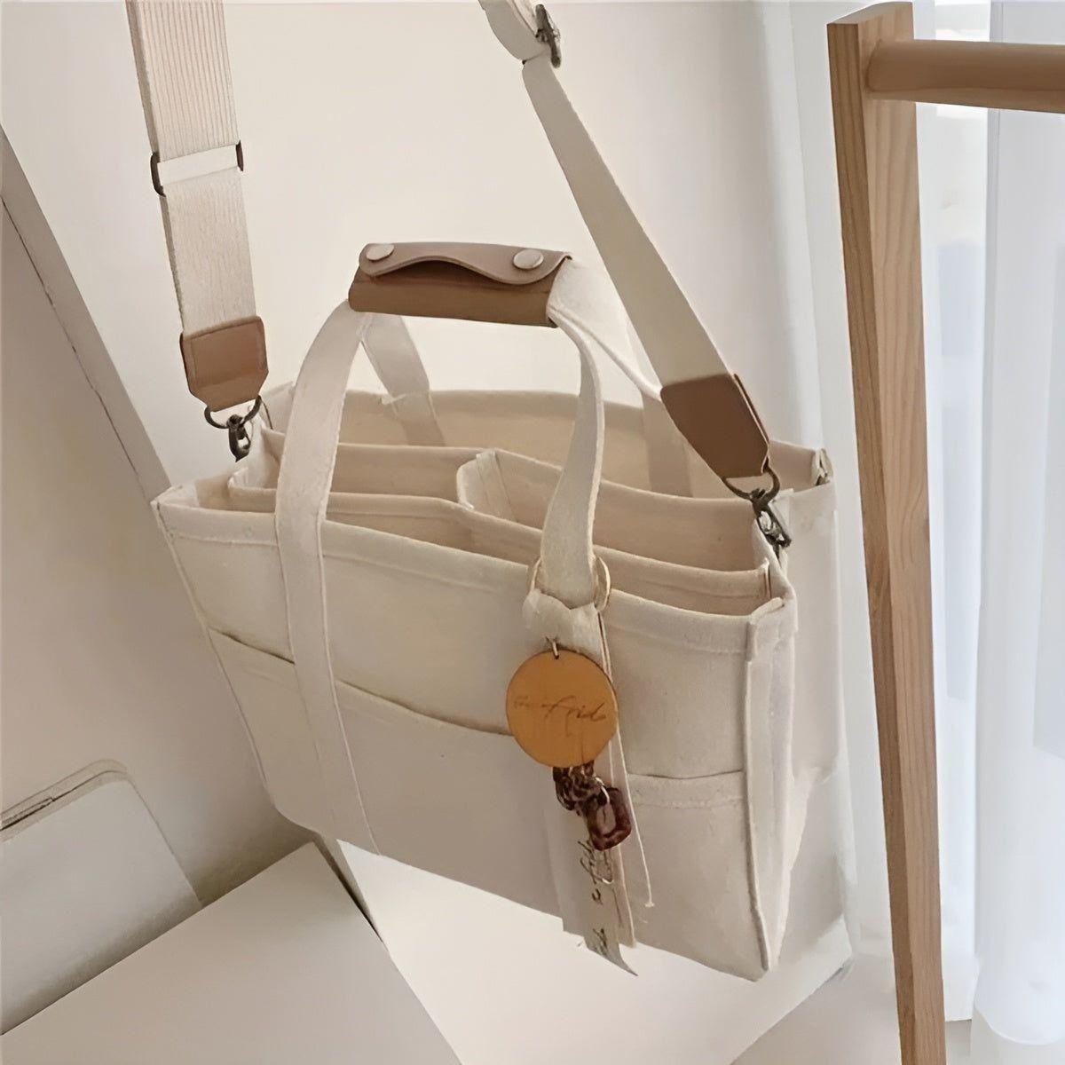 EcoCarry Canvas Tote Bag | Leicht & Robust | Vielseitig & Geräumig | In Beige oder Schwarz