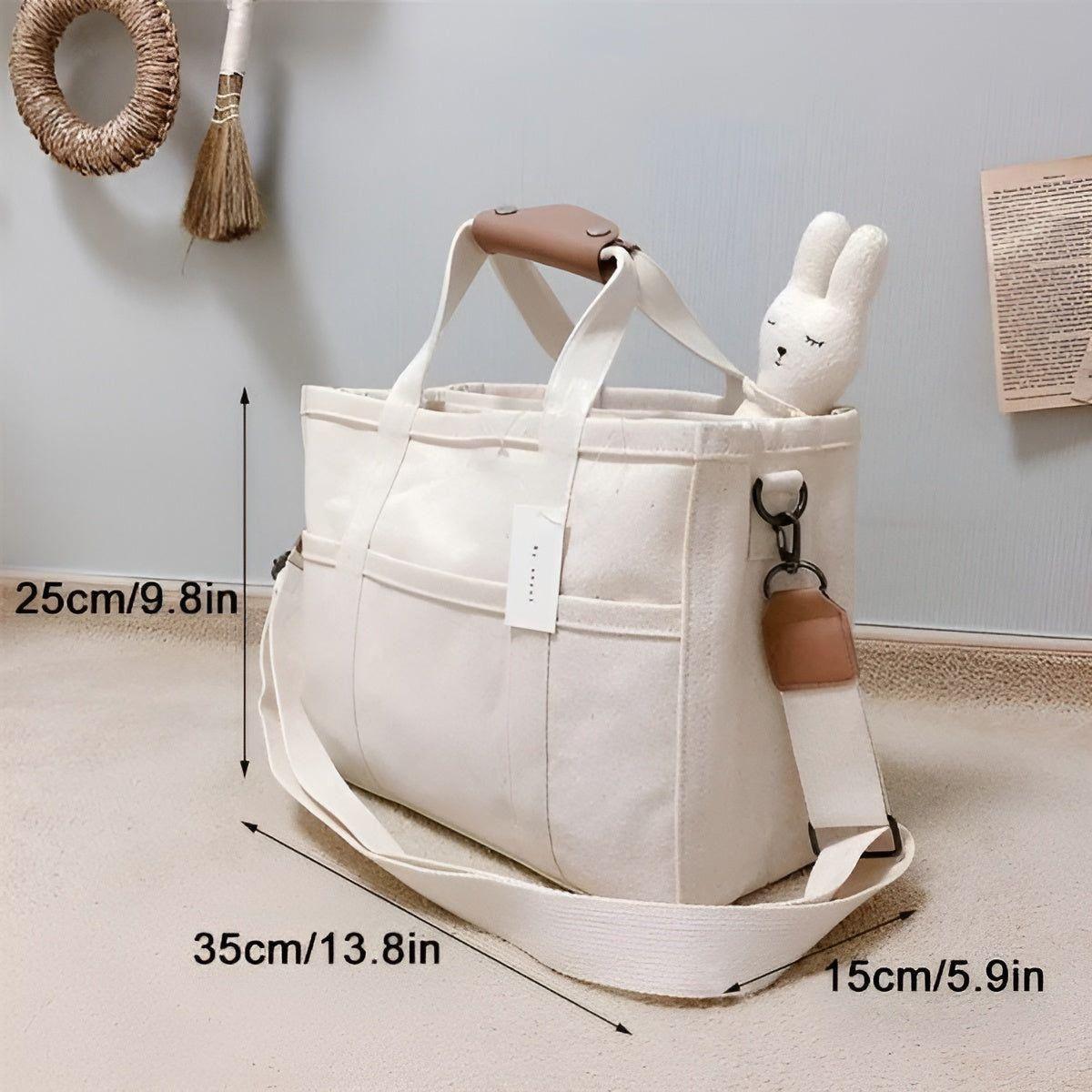 EcoCarry Canvas Tote Bag | Leicht & Robust | Vielseitig & Geräumig | In Beige oder Schwarz