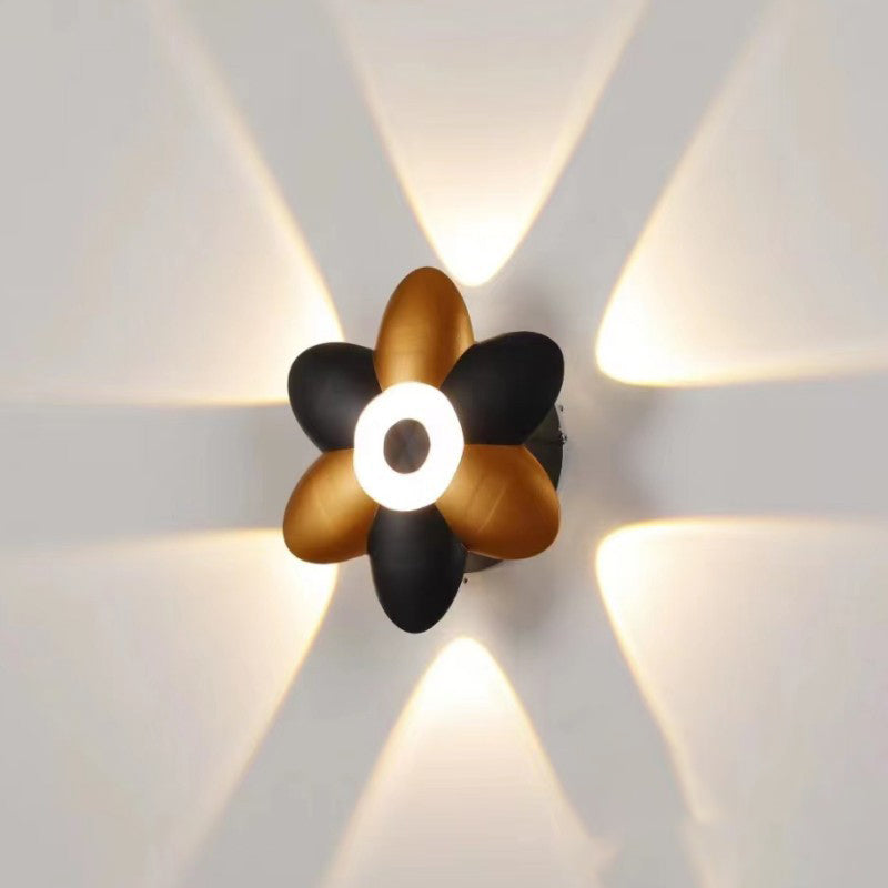 LumaFlora | LED Flower Wall Light | Stilvolles Design | Energiesparend | Für Außenbereich