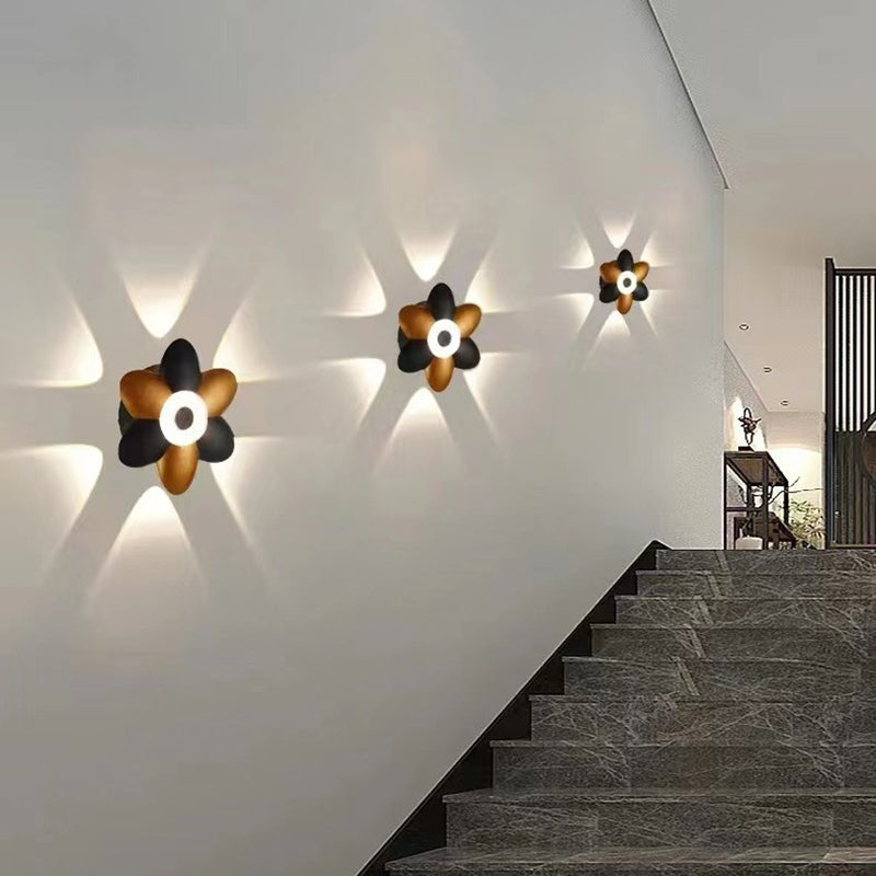 LumaFlora | LED Flower Wall Light | Stilvolles Design | Energiesparend | Für Außenbereich