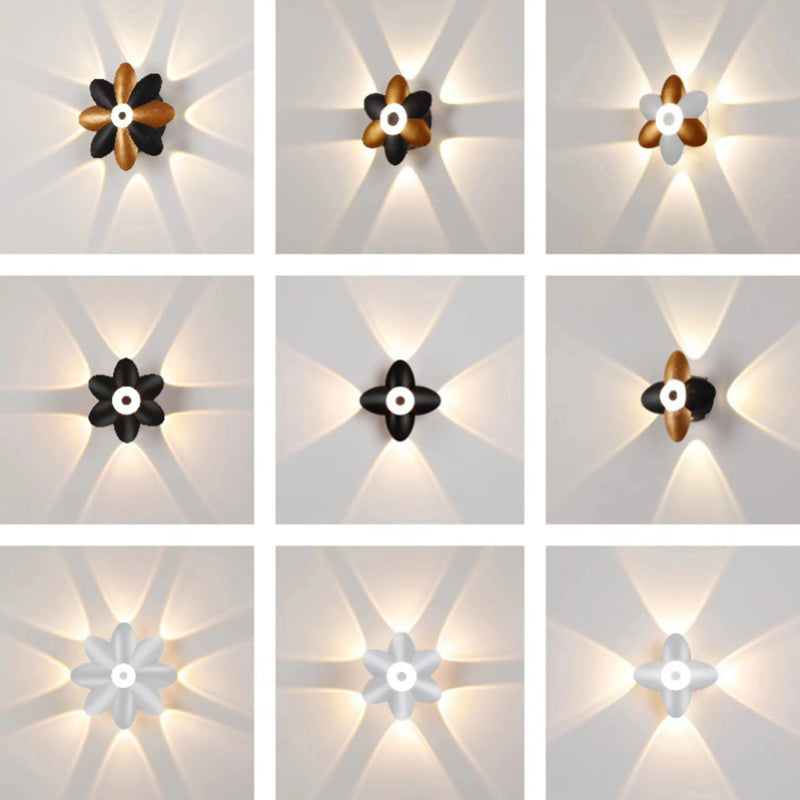LumaFlora | LED Flower Wall Light | Stilvolles Design | Energiesparend | Für Außenbereich
