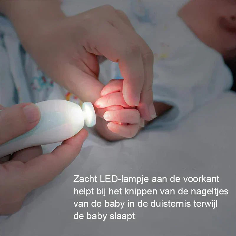 CareCut Pro | Sicheres Nagelpflege-Set für Babys & Erwachsene | Flüsterleise & Mitwachsend | Inklusive LED-Licht