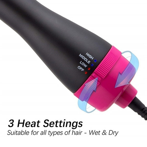 StylePro | 3-in-1 Heißluftbürste | Trocknen, Glätten & Volumen | Ionen-Technologie gegen Frizz