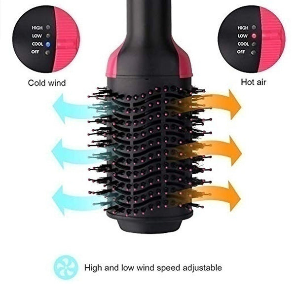 StylePro | 3-in-1 Heißluftbürste | Trocknen, Glätten & Volumen | Ionen-Technologie gegen Frizz