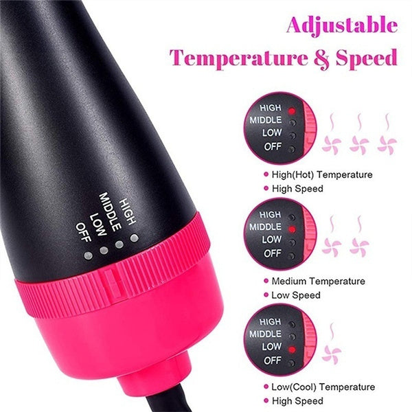 StylePro | 3-in-1 Heißluftbürste | Trocknen, Glätten & Volumen | Ionen-Technologie gegen Frizz
