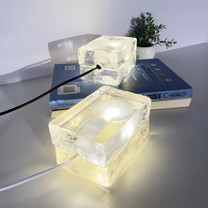 Lumiére Cube Lampe | Glasdesign | Blendfrei & Modern | LED Tischlicht