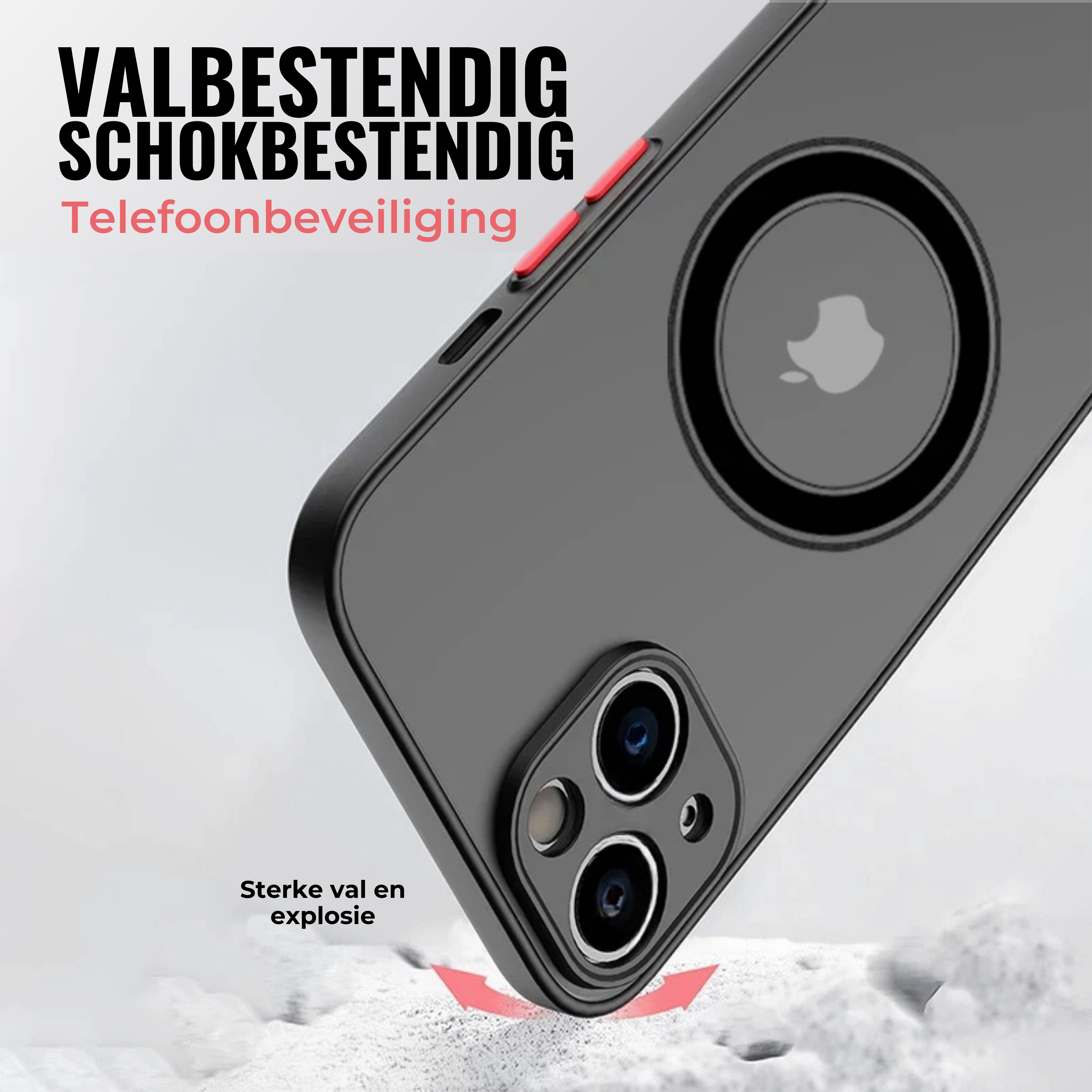 Shieldino MagSafe Hülle | Stoßfest & Ultradünn | Kompatibel mit Zubehör | Silikon-Kunststoff Mix