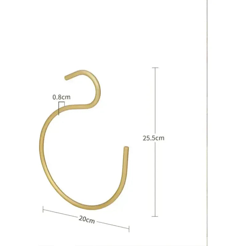 Elegaré S-Form Kleiderbügel Set | Faltenfreie Kleidung | Platzsparend & Langlebig | Mattgold oder Silber