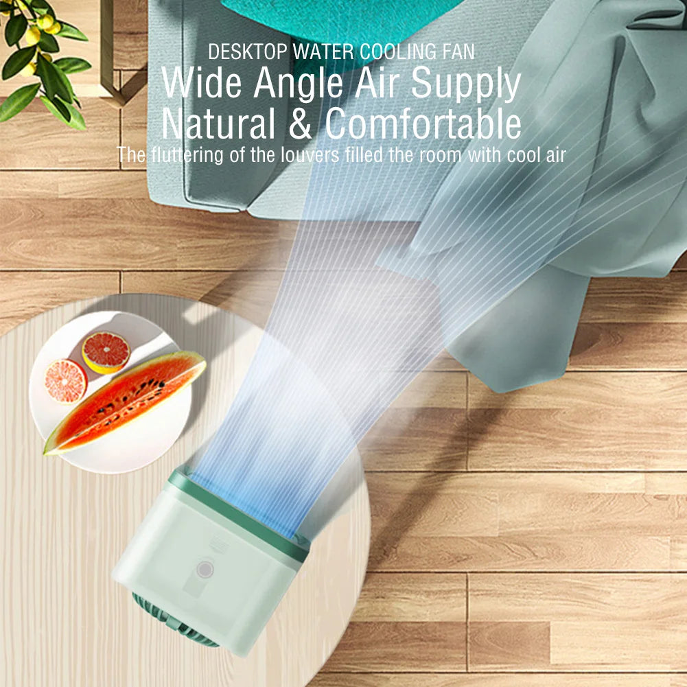 Aervilo Mini Aircooler | 3-in-1 Kühler & Ventilator | Mit Eiswasserfunktion | USB & Akku | Ideal Für Büro, Reisen & Zuhause